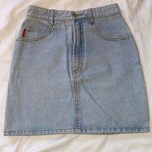 Y2k vintage denim skirt